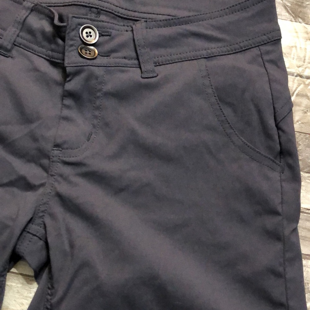 PrAna grey flat front Bermuda Hiking Walking shorts - Picture 4 of 15